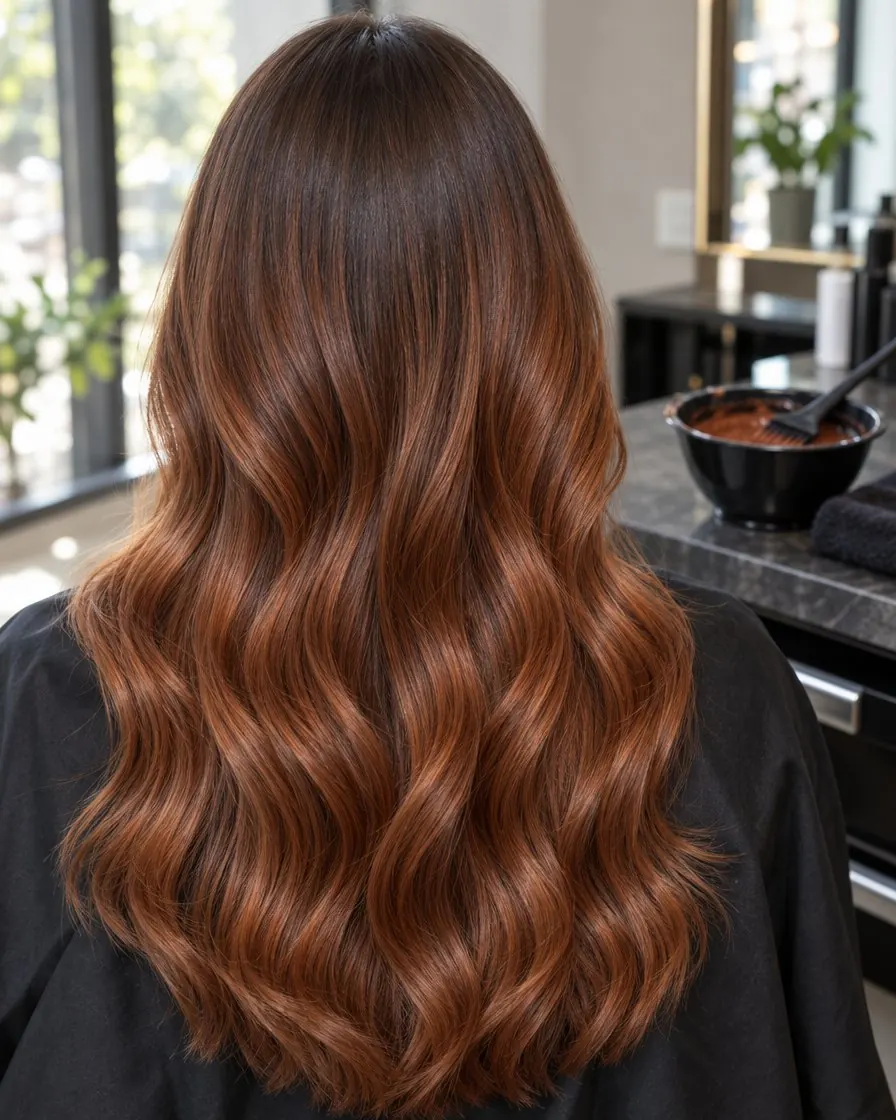 Copper hair before the grade